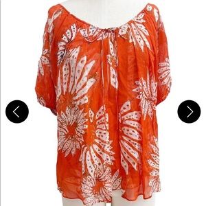 Diane Von Furstenburg DVF floral top